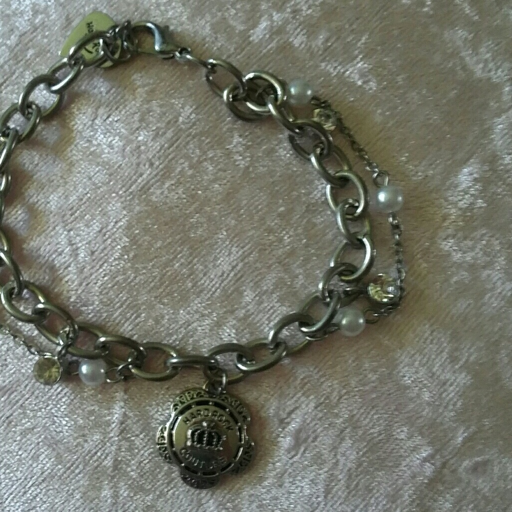 Crystal hard rock couture bracelet